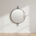Contemporary Frameless Rounded Rectangle Wall Mirror for Living Room or Bathroom