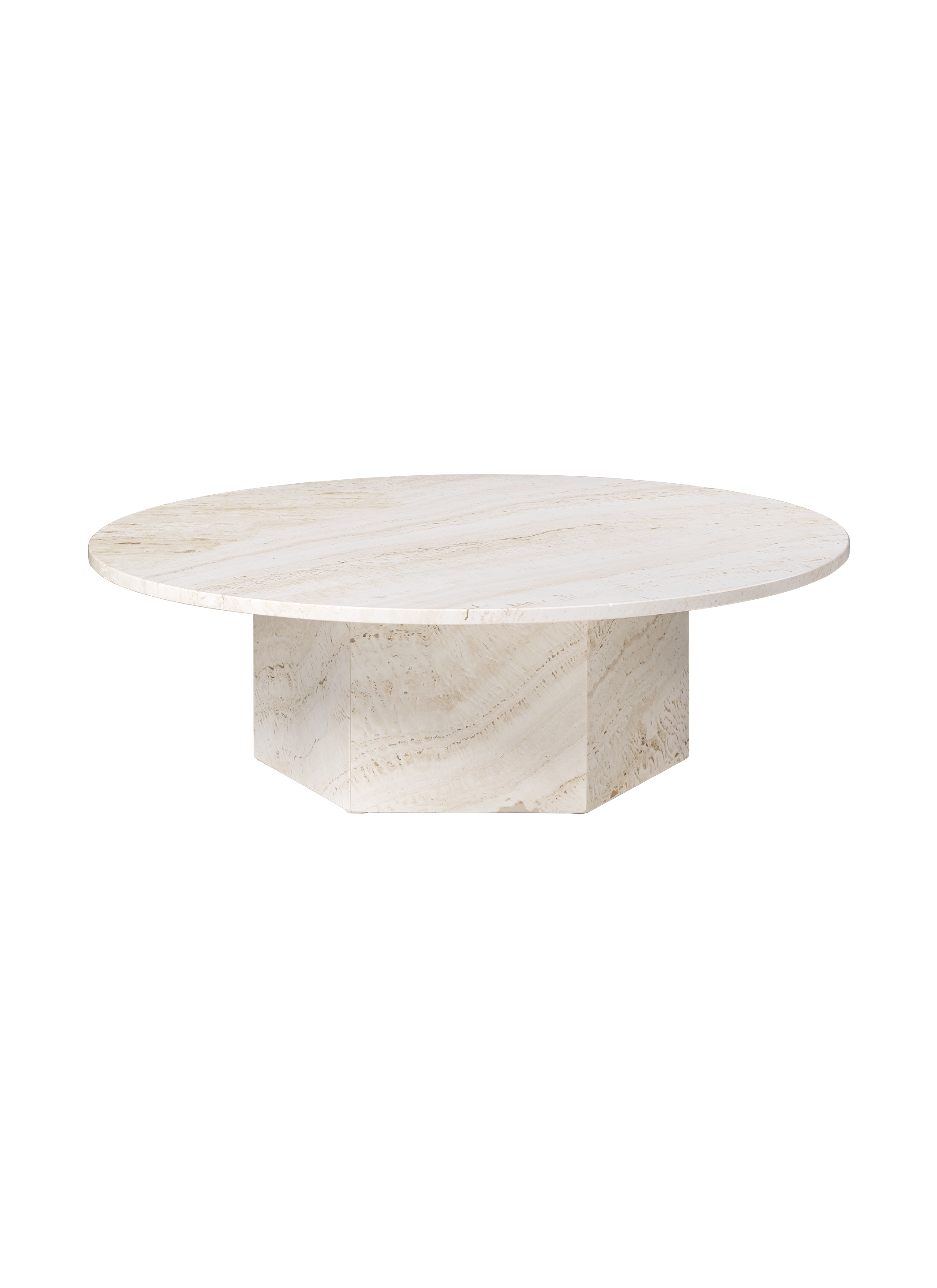 Mid-Century White Marble Round Coffee Table with Chrome Steel Frame for Living Room