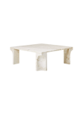 Contemporary Stone Top Coffee Table Set with Metal Legs for Living Room