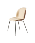 Contemporary Walnut Veneer & Upholstered Dining Chair with 3D Molded Shell for Dining Room