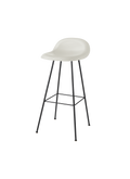 Contemporary Walnut Veneer 3D Molded Unupholstered Bar Stool with Sculptural Shell for Bar or Kitchen