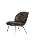Modern Cream Fully Upholstered Soft Lounge Chair with Low-Profile Metal Base for Living Room