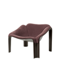 Sculptural Camel Alpaca Wool Lounge Chair with Futuristic Form & Metal Base for Living Room