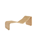 Modern Cream Upholstered Chaise Longue with Slim Metal Legs for Living Room