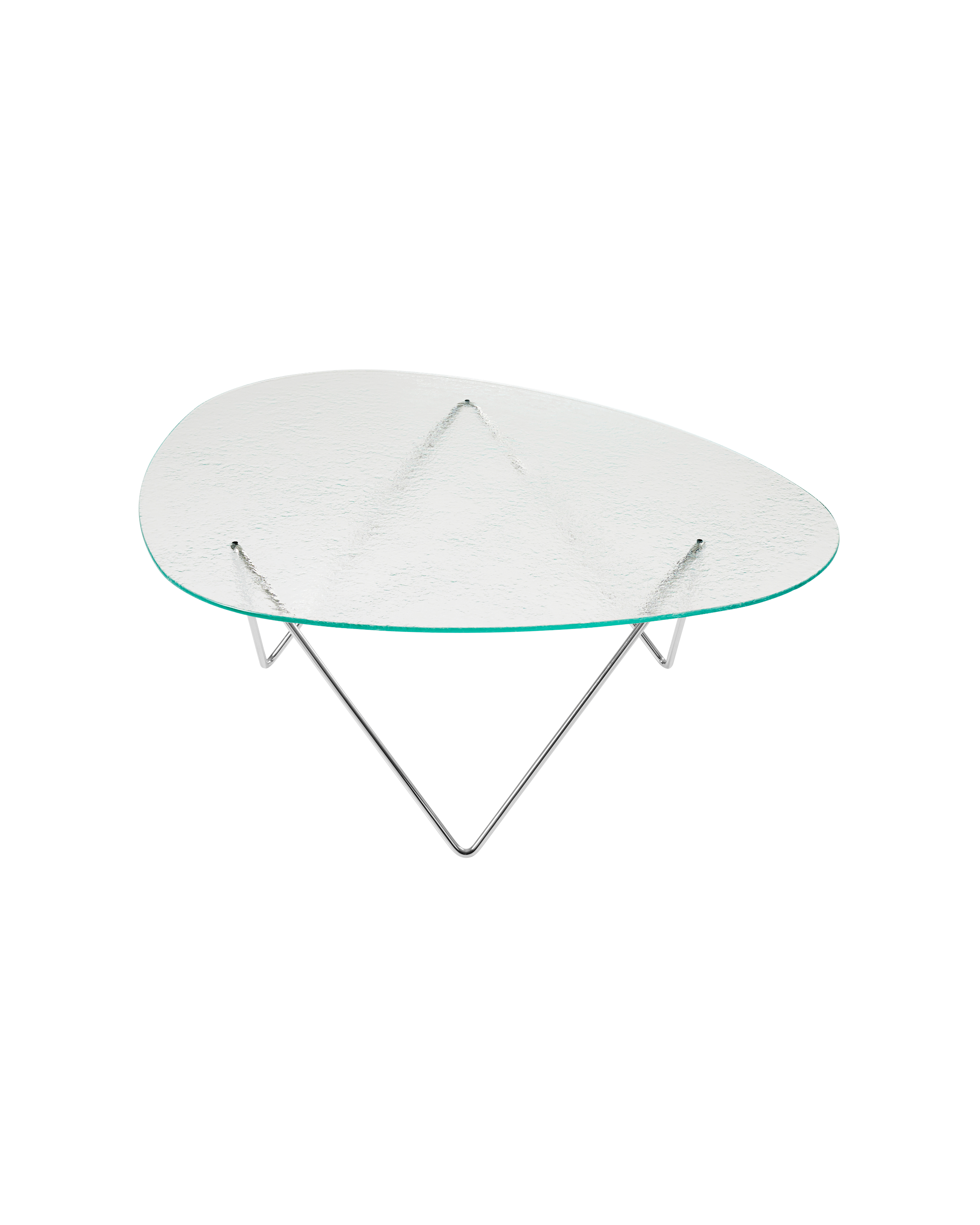 Scandinavian Natural Wood Coffee Table with Slim Metal Legs for Living Room