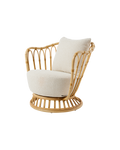 Modern Cream Outdoor Fabric Lounge Chair with Aluminum Frame for Terrace or Garden