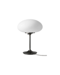 Mid-Century Black Chrome & Opal Glass Table Lamp with Modular Design for Living Room or Study