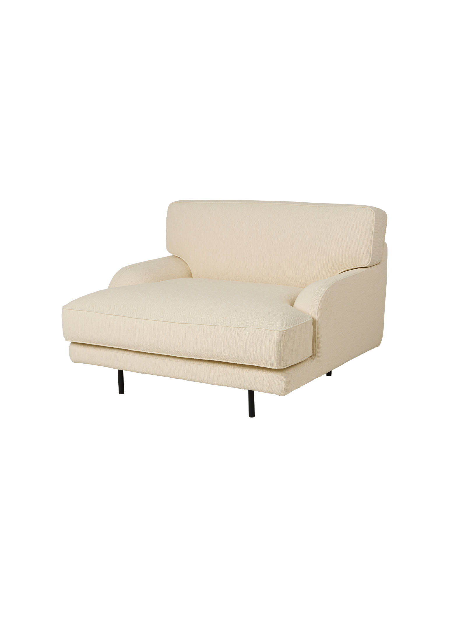 Retro Orange Upholstered Lounge Chair with Sculptural Metal Base for Living Room